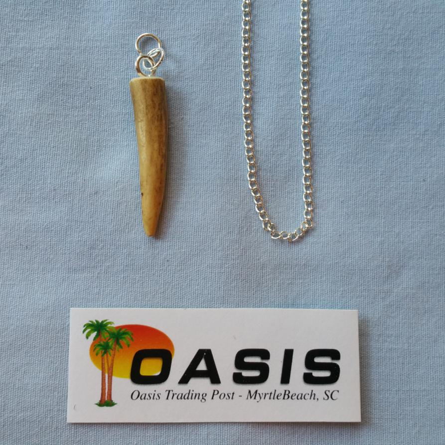 necklace made from deer antler